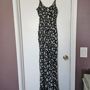 Kingston Grey Black And White Floral Jumpsuit